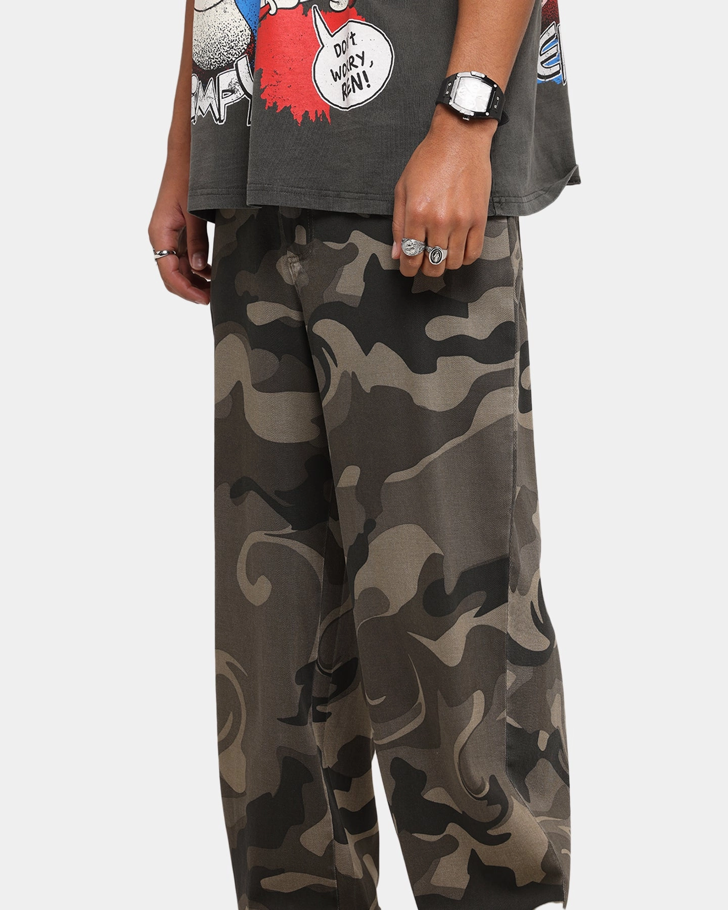 XXIII Washed Camo Pants Camo Active Ready