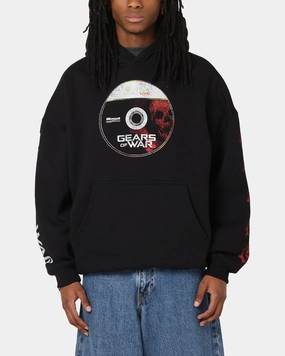 Quick Pullover Design low pressure situation 73 Studio X Gears Of War '08 Gears 2 Disc Premium Hoodie Black