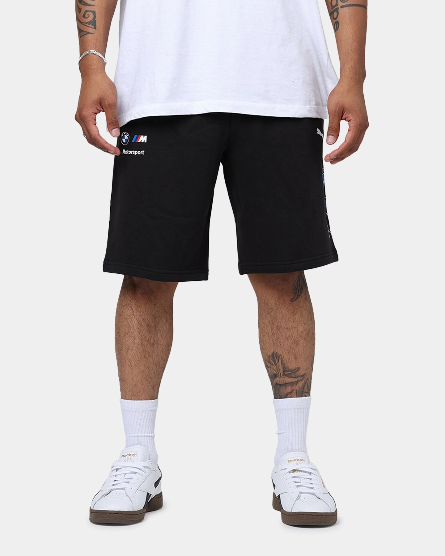 Quick Drying Fabric Breathable mesh Puma X BMW MMS Graphic Shorts Puma Black
