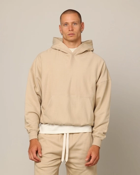 Carr?? Blanc Oversized Hoodie Stone Hooded Storage Compartment Aftershave