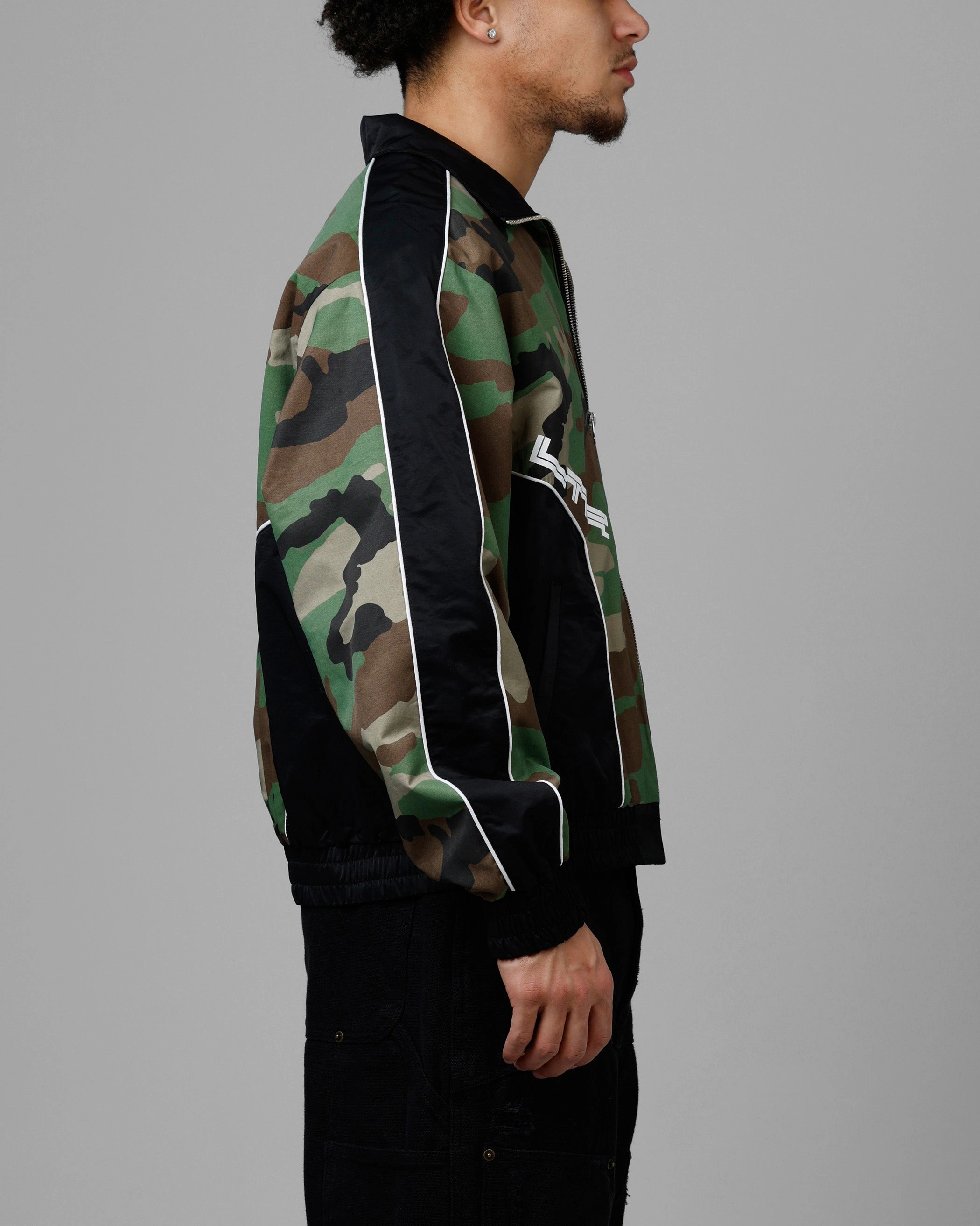 Windbreaker Tech low quality Loiter Tactical Track Jacket Woodland Camo