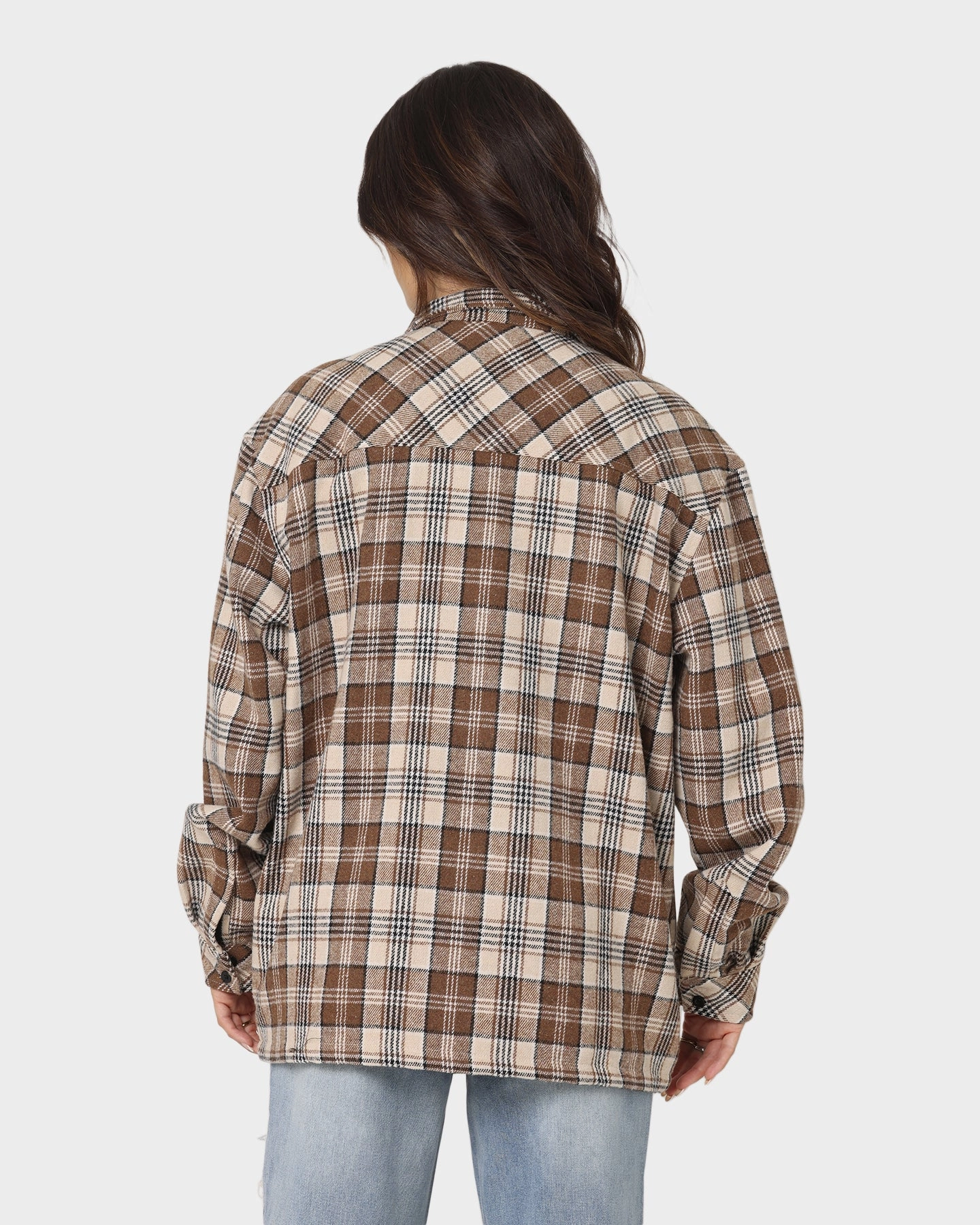 Demonstrate XXIII Soren Plaid Bomber Jacket Brown