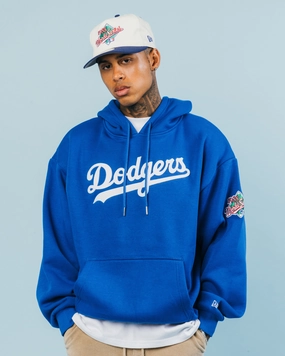 Insulated Comfort Badge New Era Los Angeles Dodgers 'Tropical Punch Script Pack' Oversized Hoodie Bright Royal