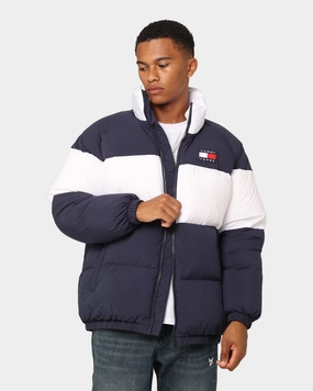 Tommy Jeans TJM Authentic Serif Puffer Jacket Twilight Navy Wind Barrier Seasonal Wear