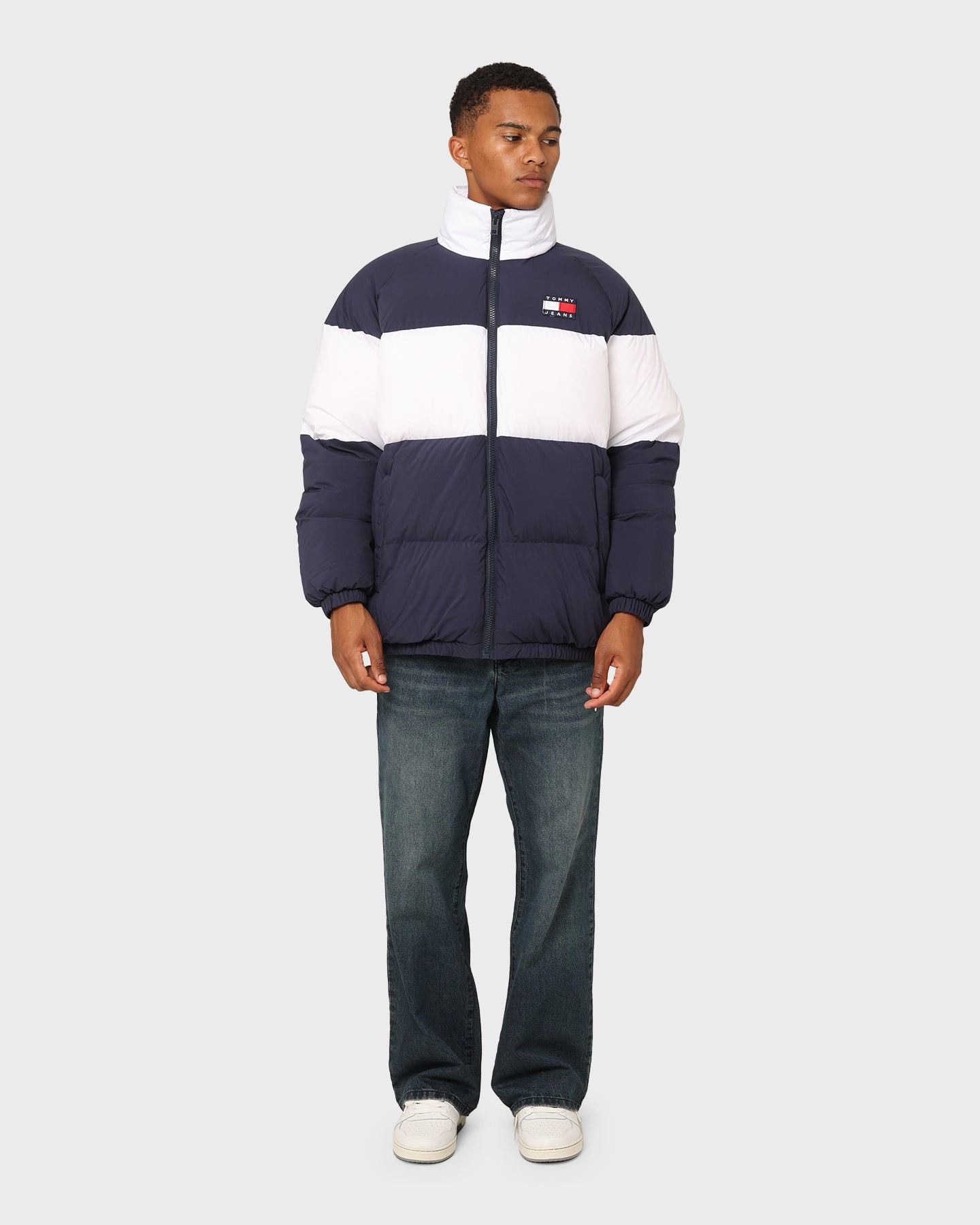 suitable for performance costumes gardeners Tommy Jeans TJM Authentic Serif Puffer Jacket Twilight Navy