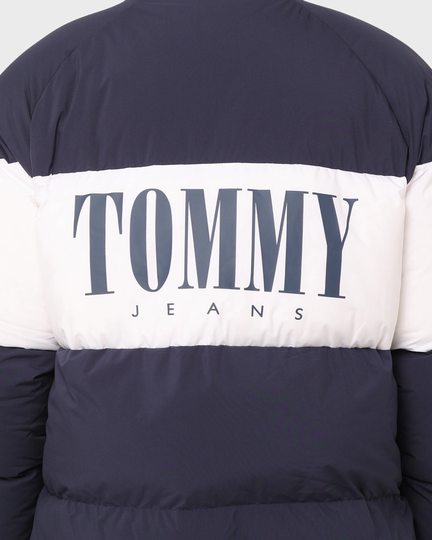 Tommy Jeans TJM Authentic Serif Puffer Jacket Twilight Navy Card Benefit