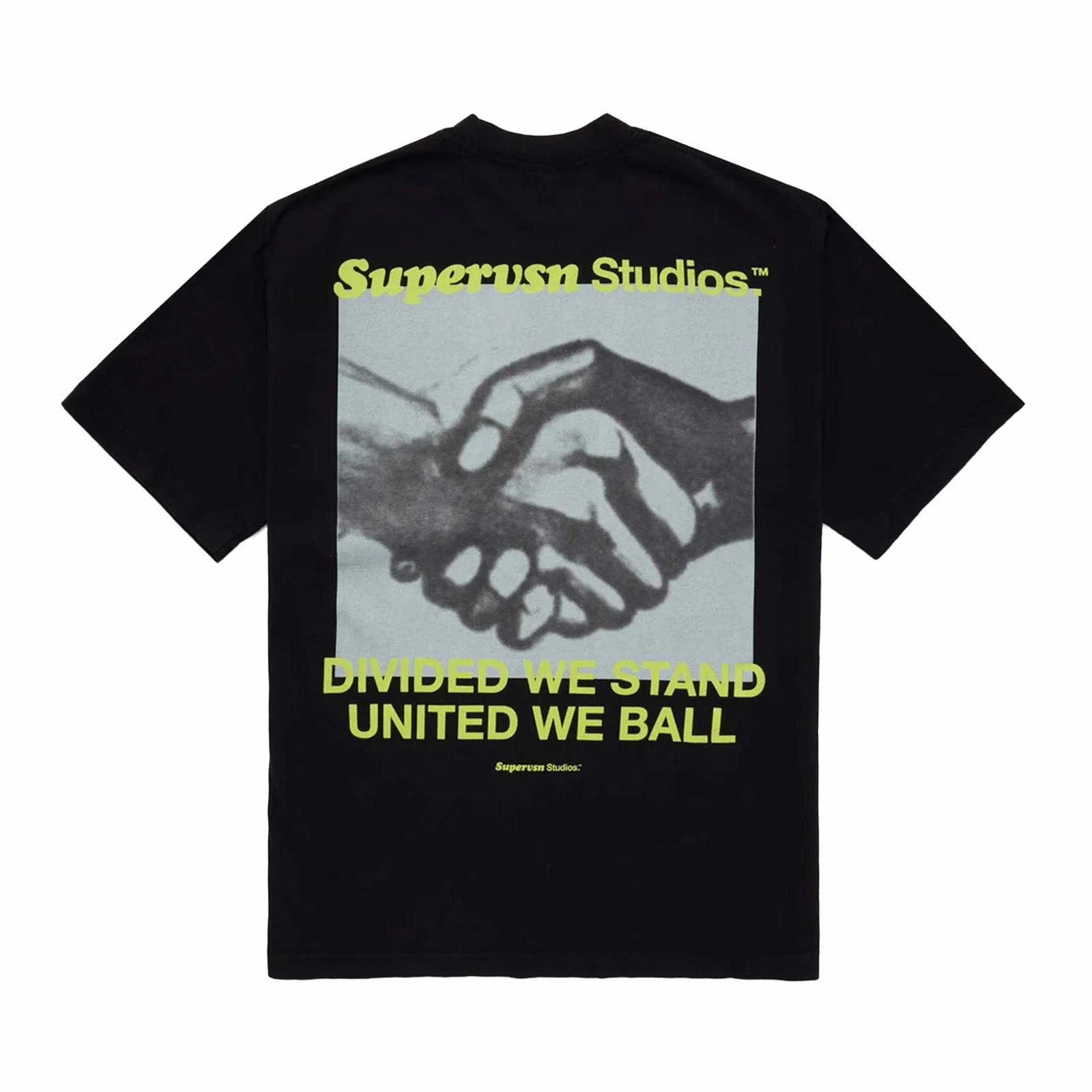 Hooded Design quick dry Supervsn Handshake Tee 'Vintage Black'