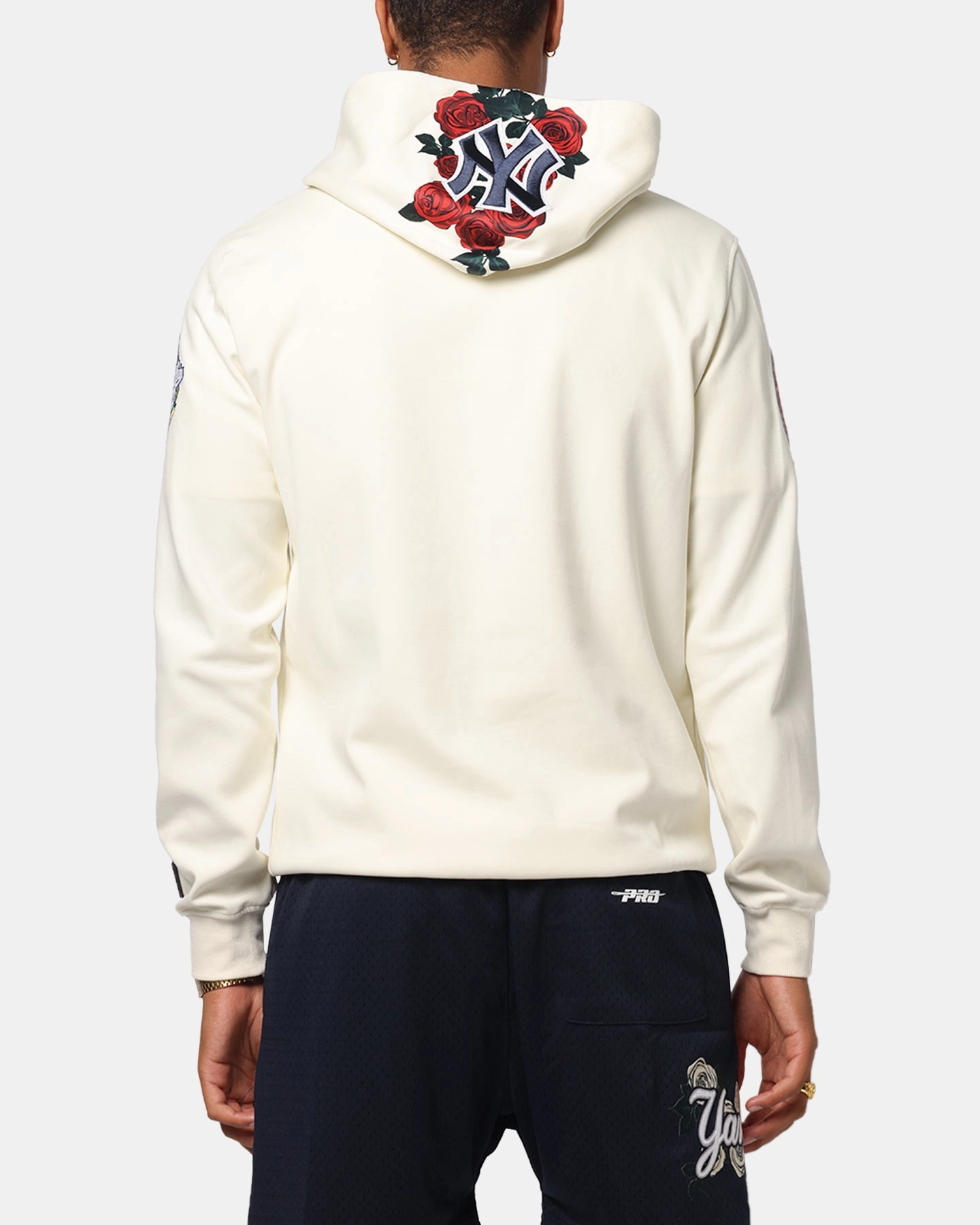 Pro Standard New York Yankees Roses Pullover Hoodie Eggshell Anti Odor Material short term storage