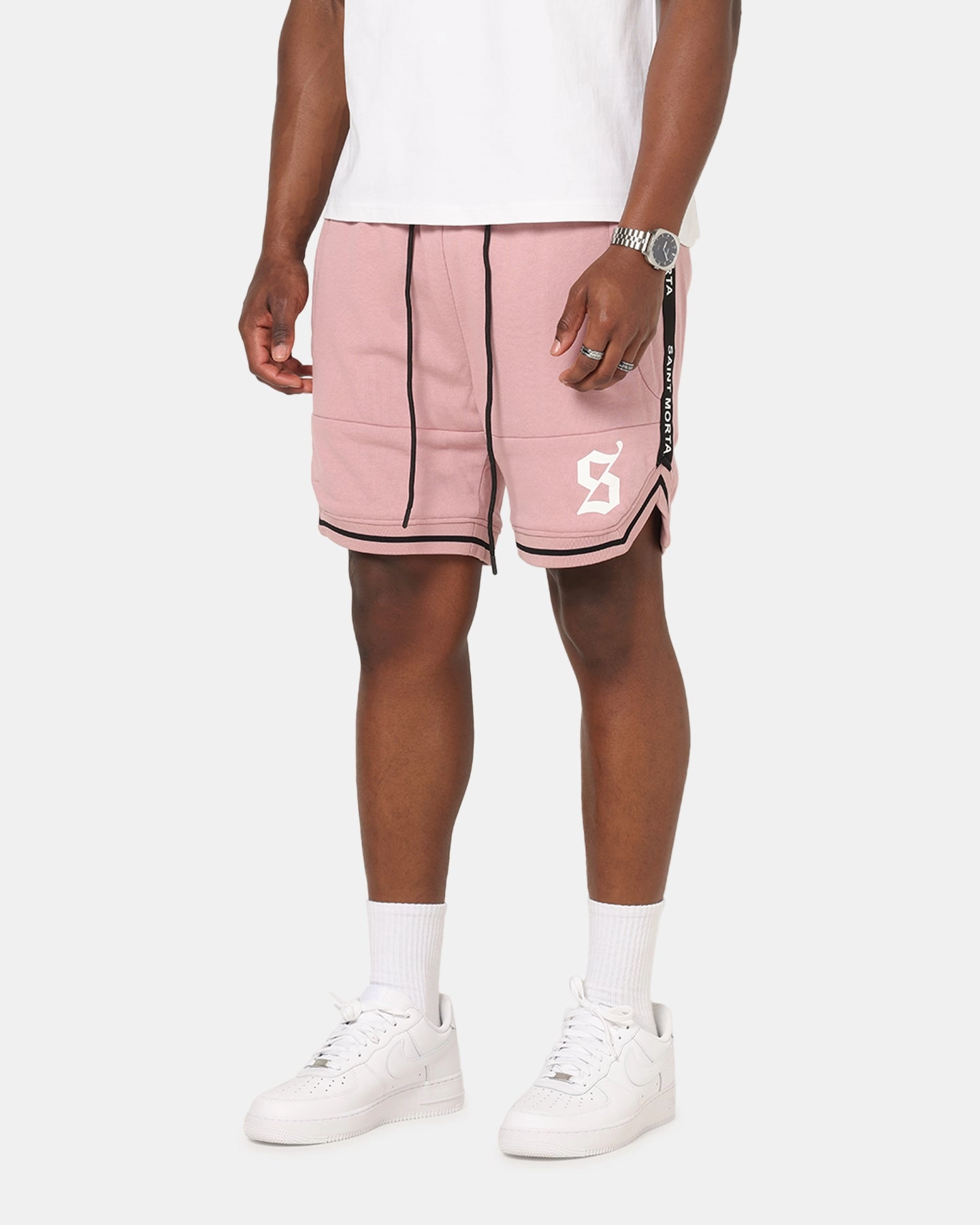 Saint Morta Icon X Fleece Shorts Dusty Pink Plus Size Concert wear