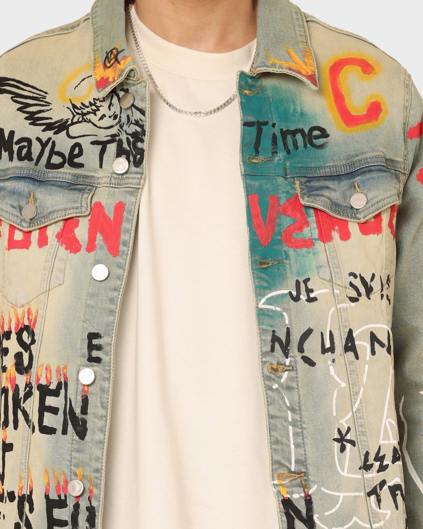 Lifted Anchors Detention Denim Jacket Blue cloudy Layer Look