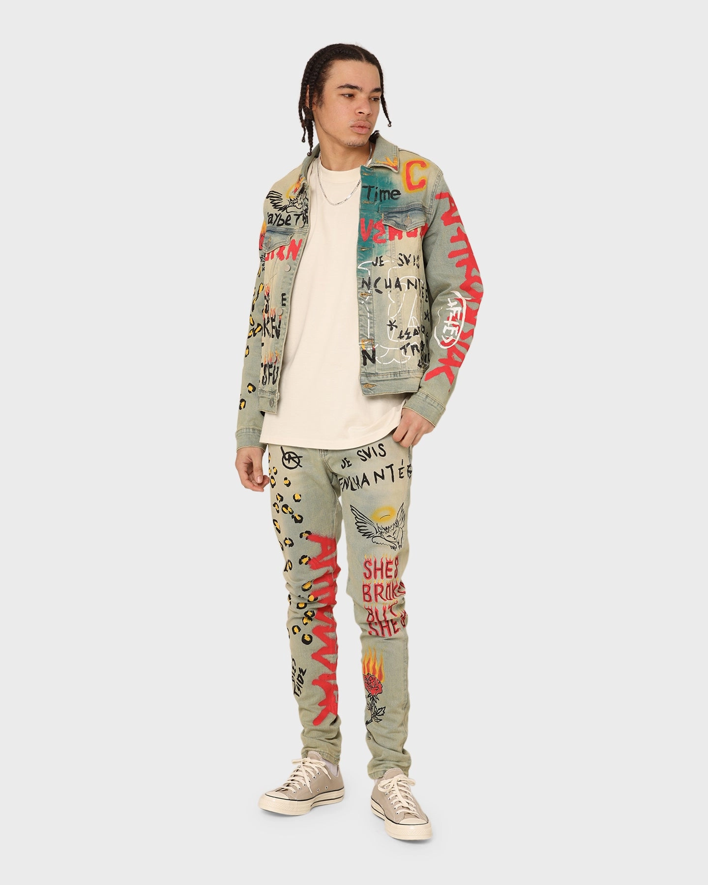 Climb Outdoor Shield Lifted Anchors Detention Denim Jacket Blue