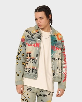 State Lifted Anchors Detention Denim Jacket Blue