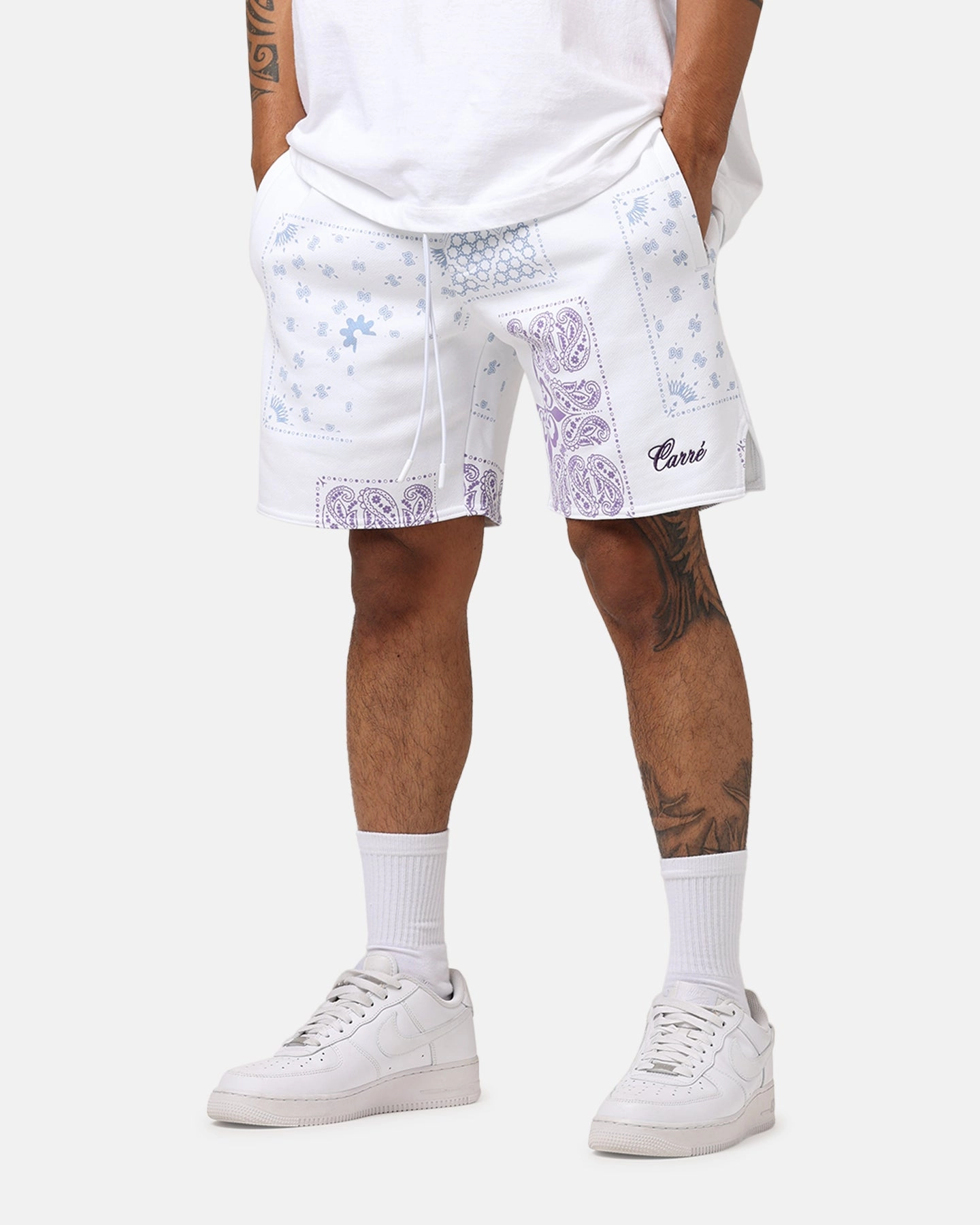 technology industry Carr?? Fragment Paisley Shorts White