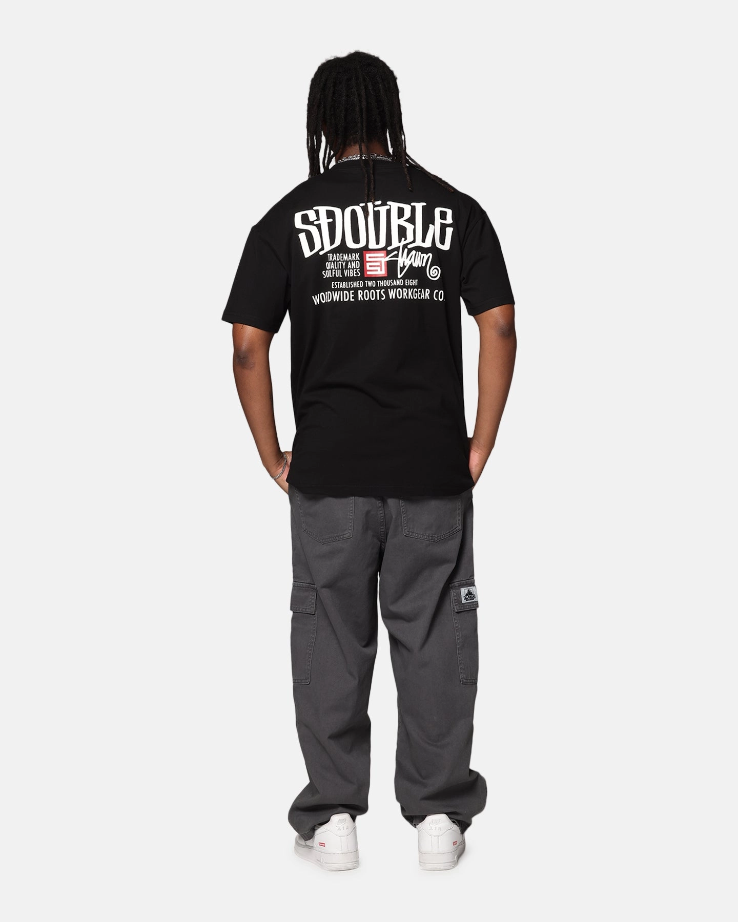 Effortless Fashion Layering Fashion S Double Workgear T-Shirt Black