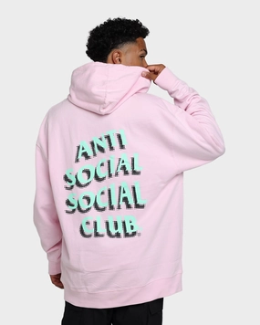 Rugged Outer Shell music concert Anti Social Social Club Toned Down Hoodie Pink