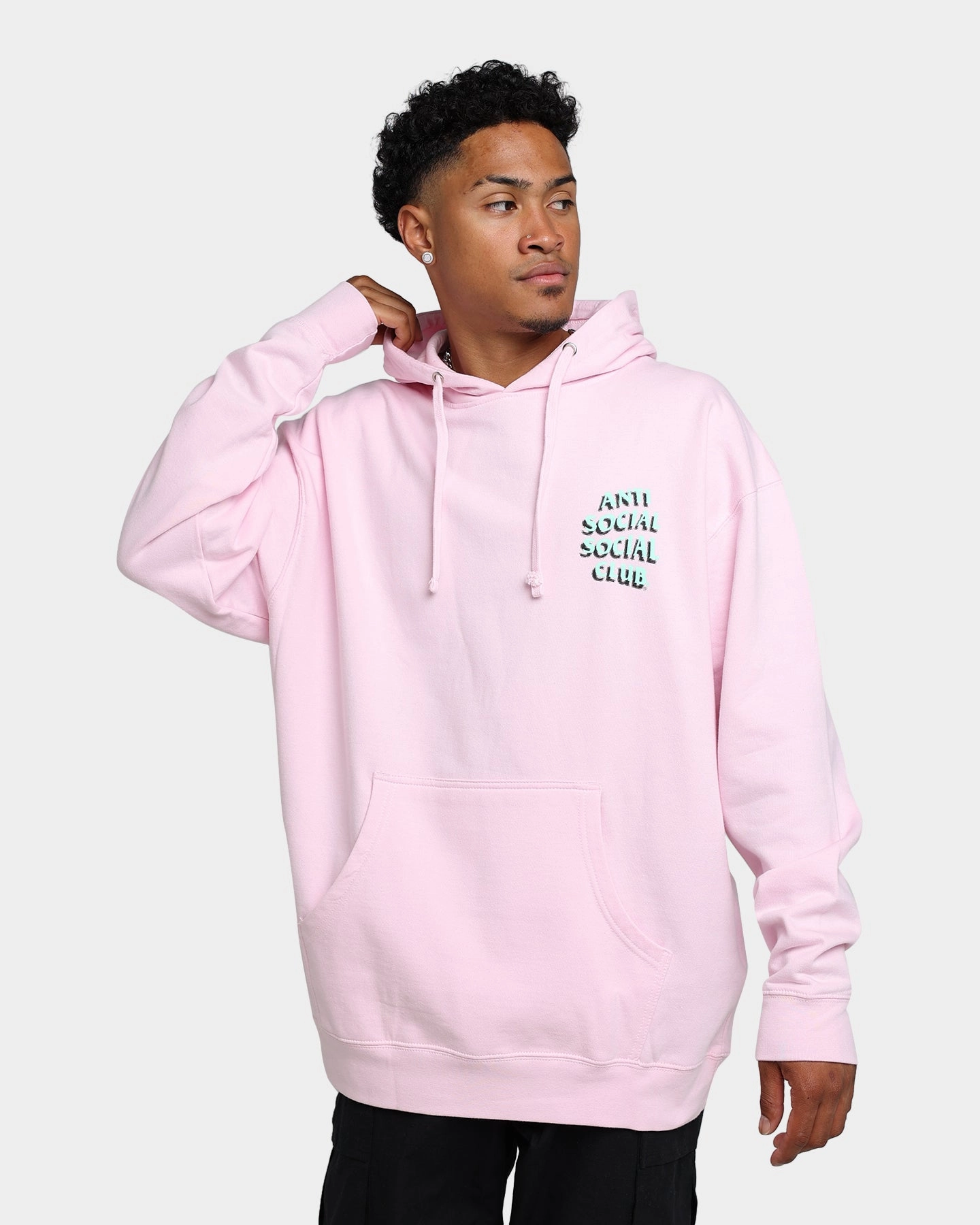 Anti Social Social Club Toned Down Hoodie Pink Program