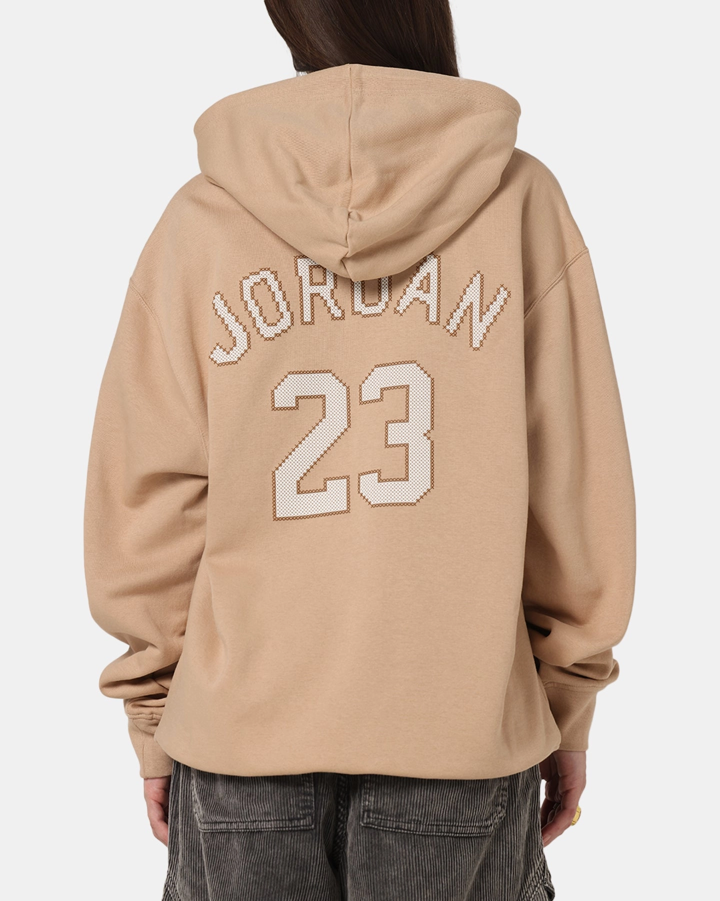 Jordan Essential Fleece Pullover Hoodie Hemp/Sail Recycled Material