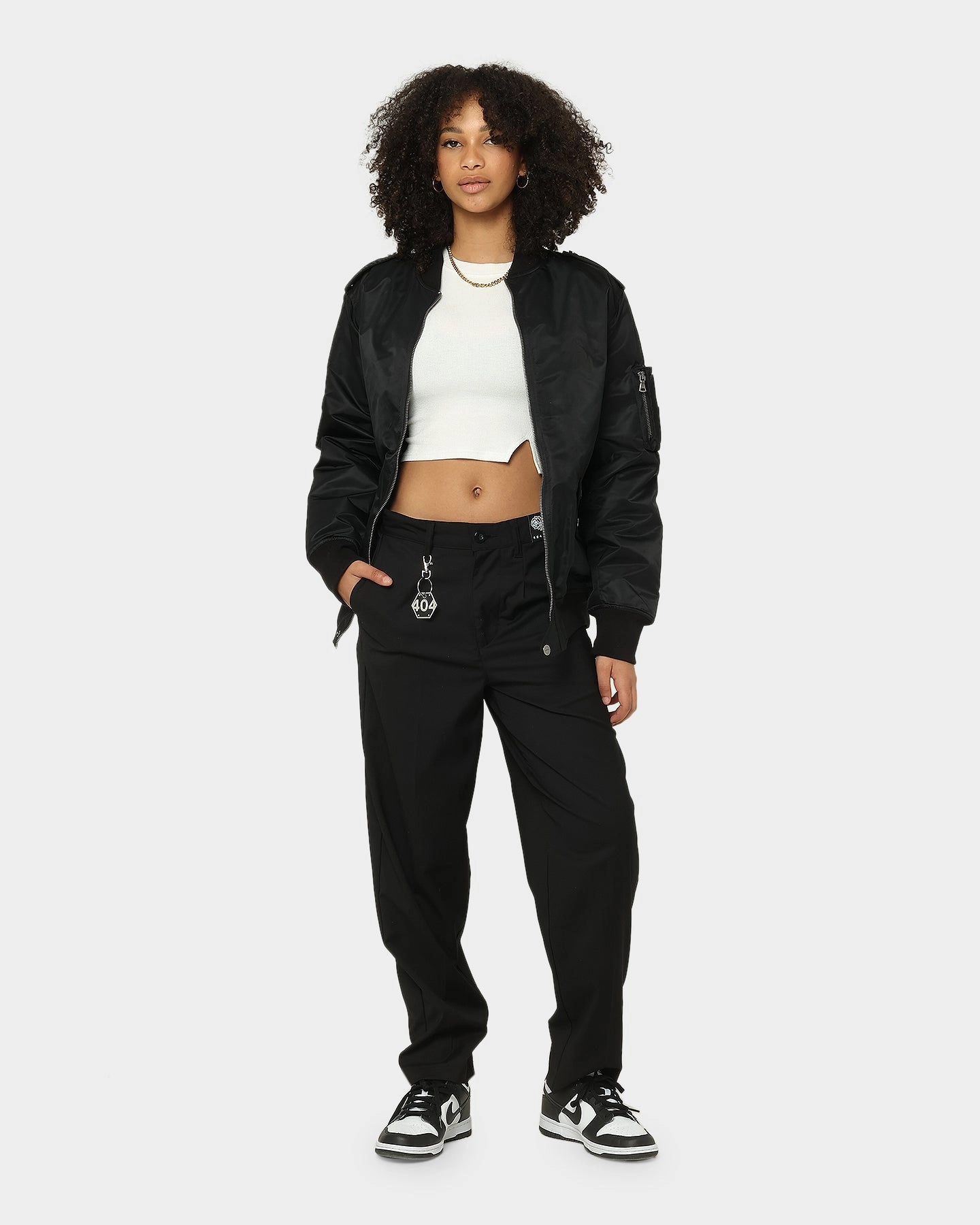 Rugged Outerwear Saint Morta Staten Nylon Bomber Jacket Black