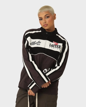 Loiter Motor Jacket Black Hazard HighNeck
