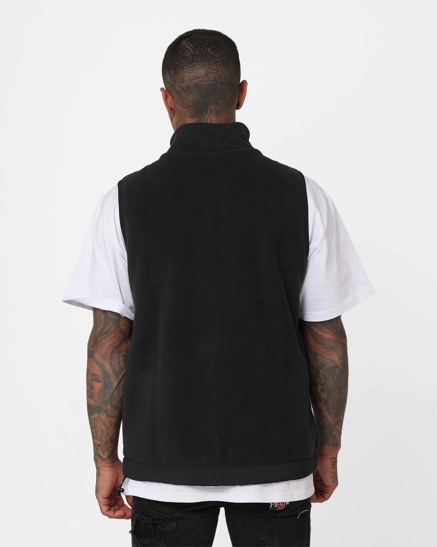 Nike Fleece Winter Vest Black/Black/Sail Flexible Zipper System