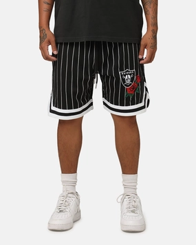 Light Stretch New Era Las Vegas Raiders Rose Mesh Shorts Black