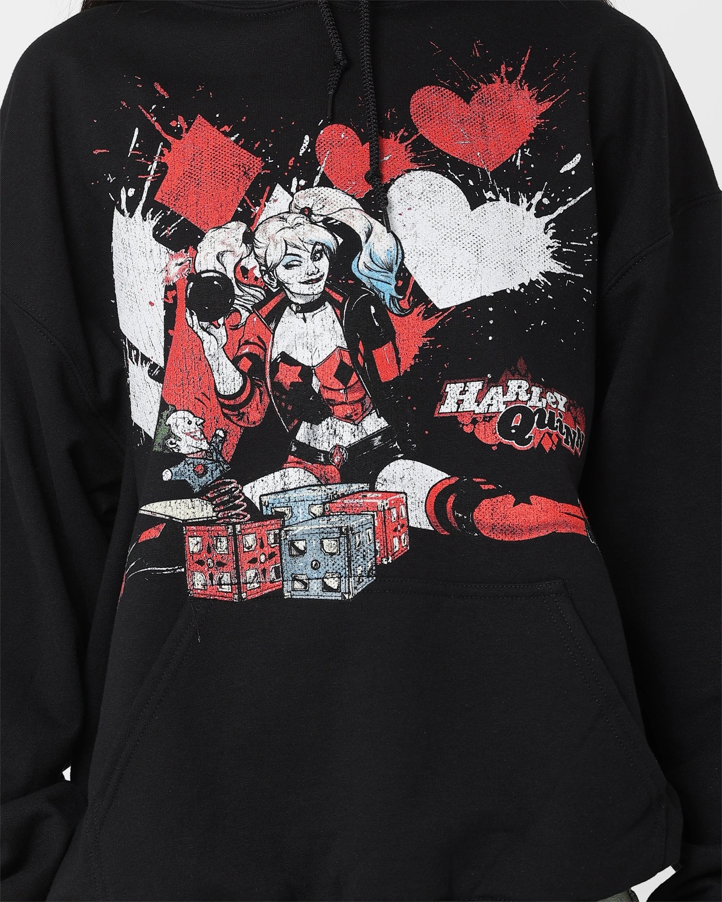Goat Crew X DC Batman Mad Love Hoodie Black Casual Look Wear