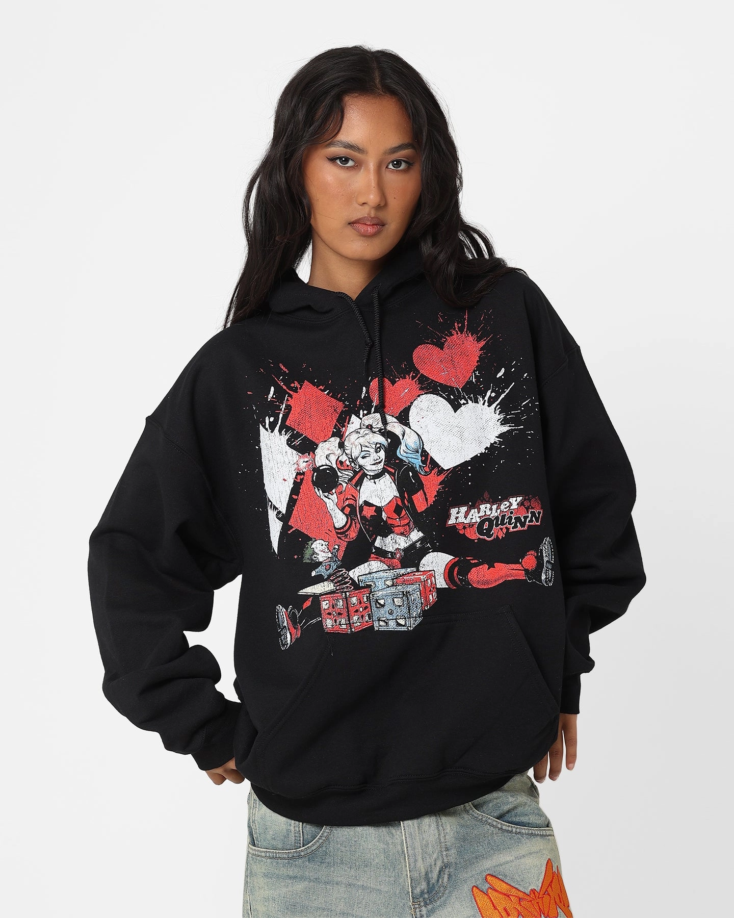 Anti Perspiration Lining Luxury exclusivity Goat Crew X DC Batman Mad Love Hoodie Black
