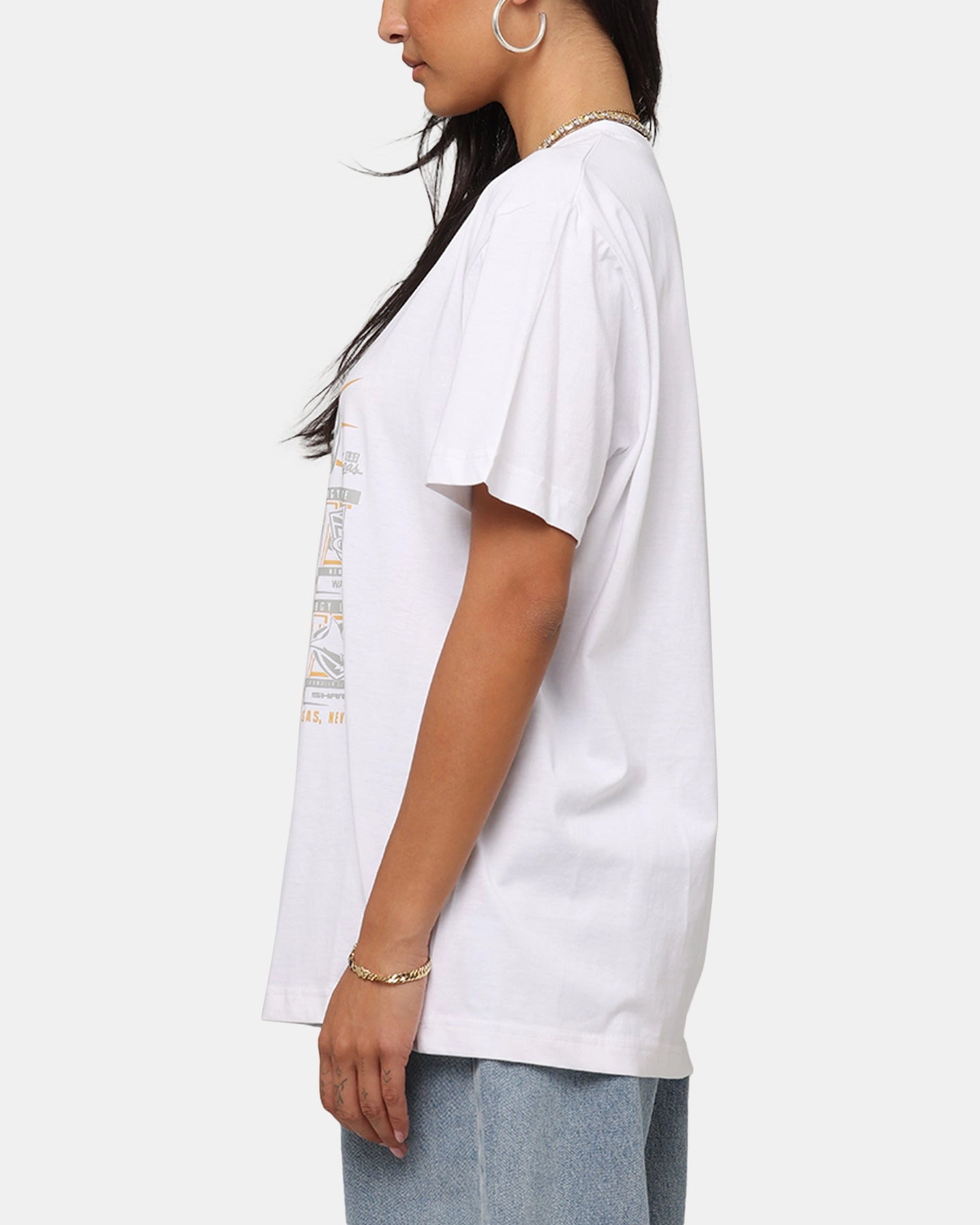 Tidwell NRL 2025 Las Vegas Round Sign T-Shirt White Fashion Fit