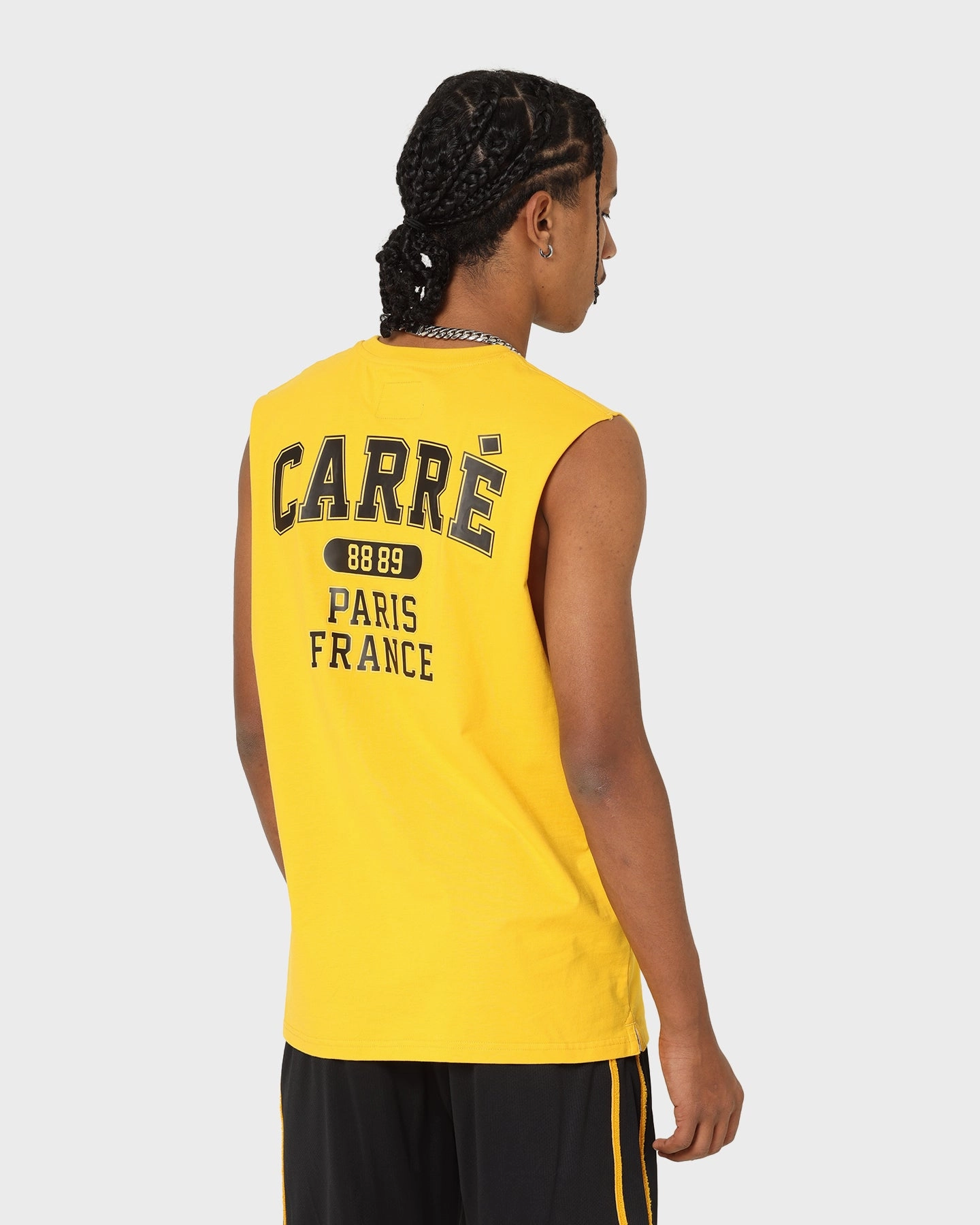 Carre Cours Muscle T-Shirt Yellow Light and Breathable