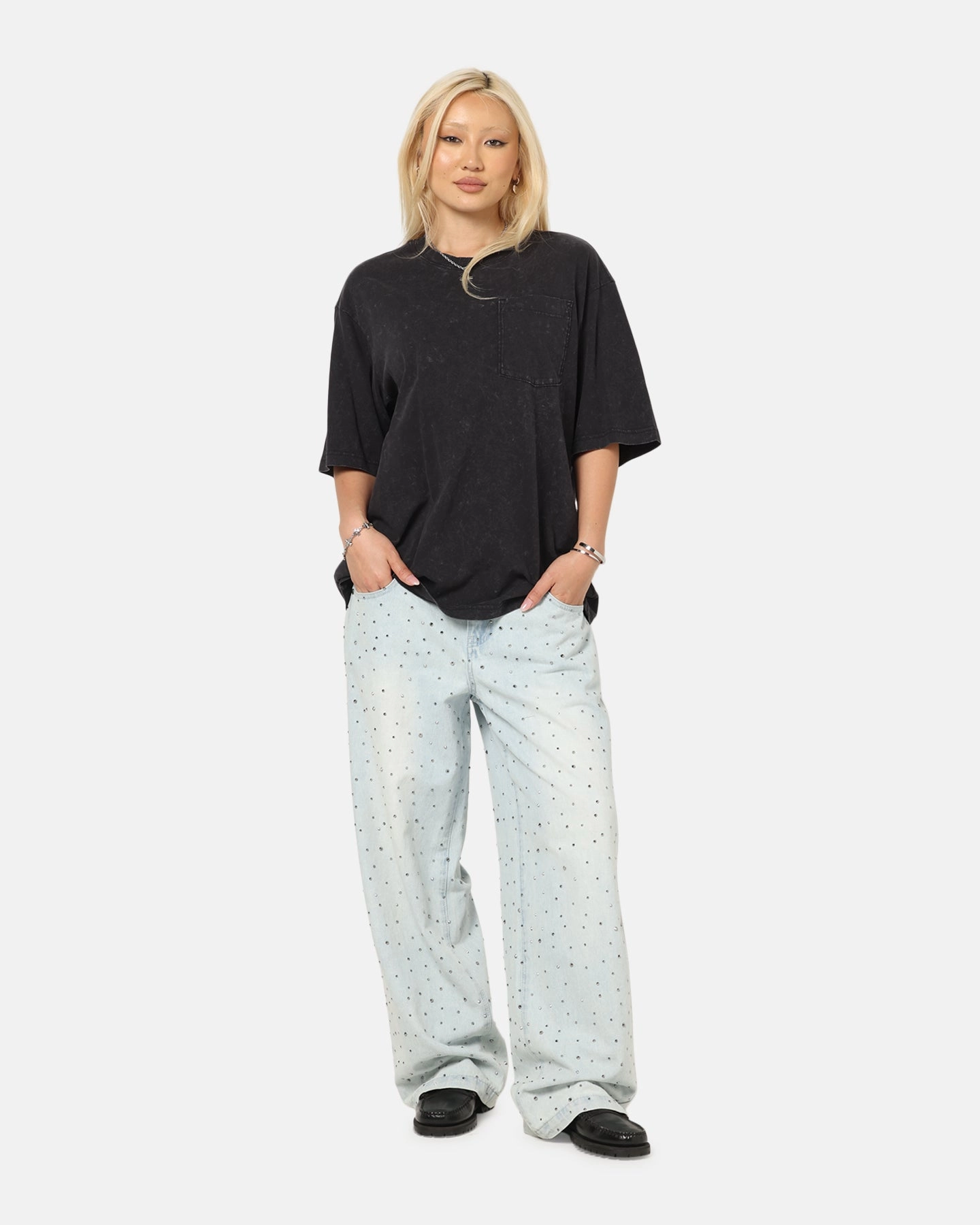 Relax Outfit G-Star Acid Wash Boxy T-Shirt Black