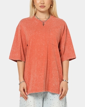 Practical Design G-Star Acid Wash Boxy T-Shirt Red