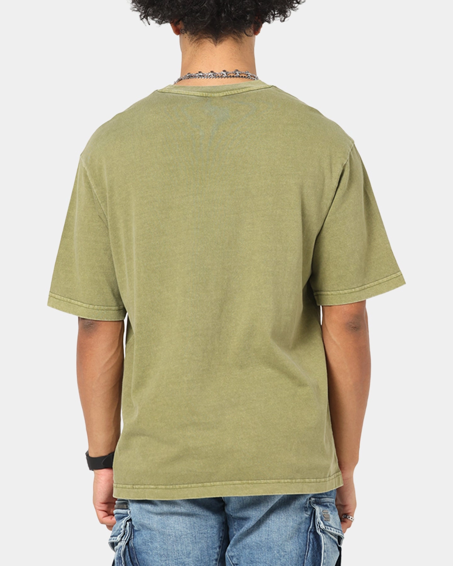 G-Star Overdyed Center Chest Boxy T-Shirt Turf Green Low carbon footprint Fashion-Forward Fit