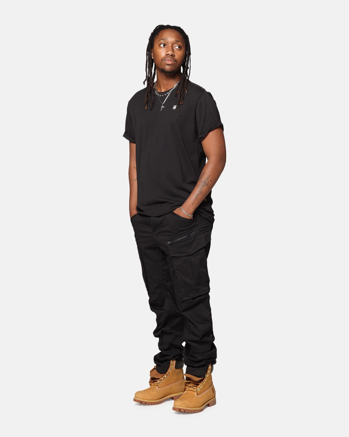 G-Star Rovic Zip 3D Tapered Jeans Black Non Restrictive Fit FourWayStretch