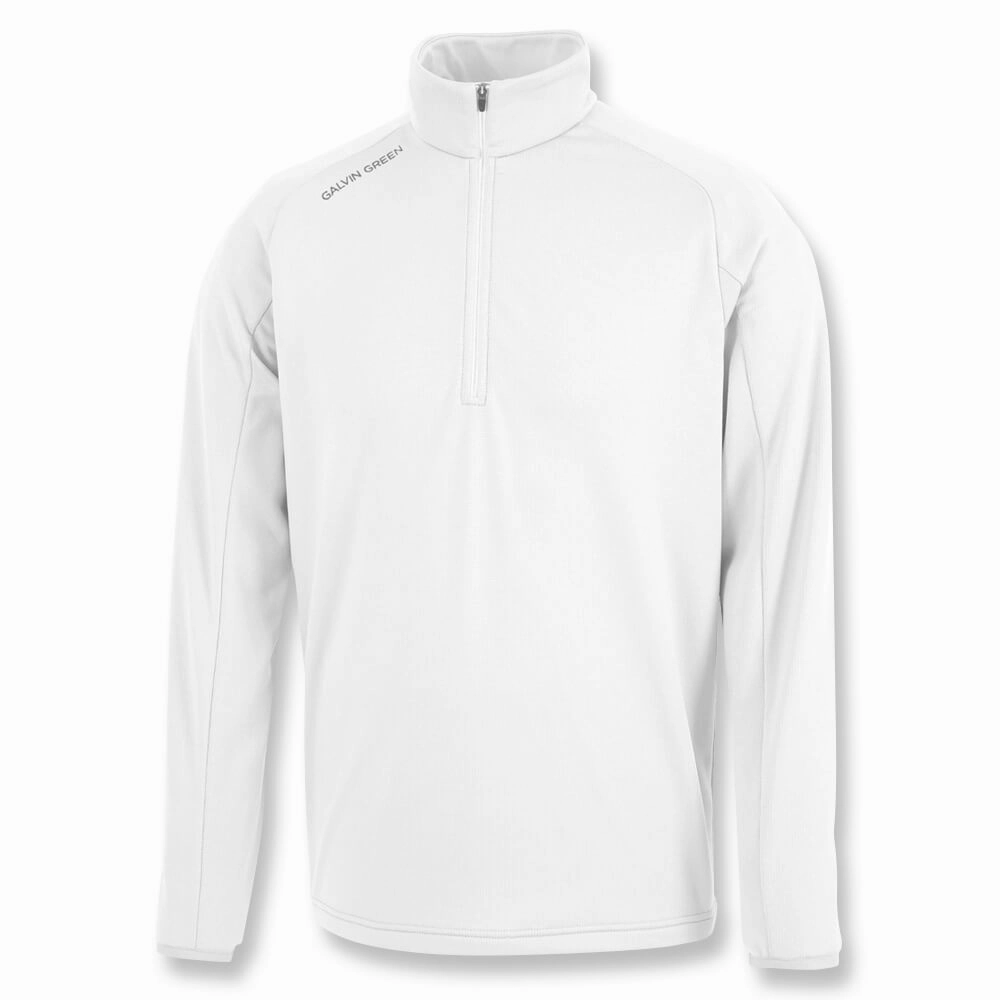Galvin Green Drake Golf Pullover White - FW22 Men Anti Pilling Surface Treatment