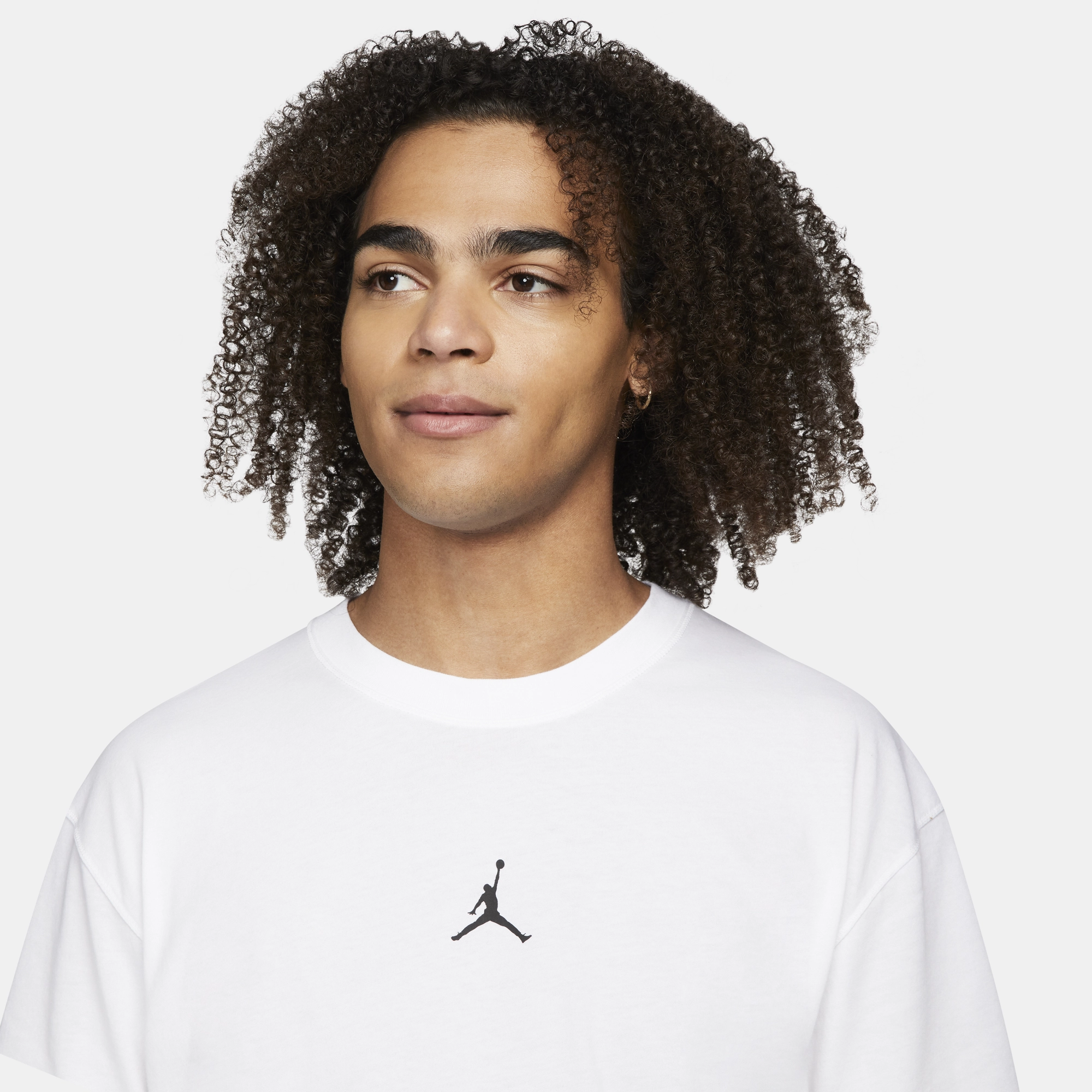 Jordan Dri-Fit T-shirt 'White' Chilly Day Wear Everyday Style