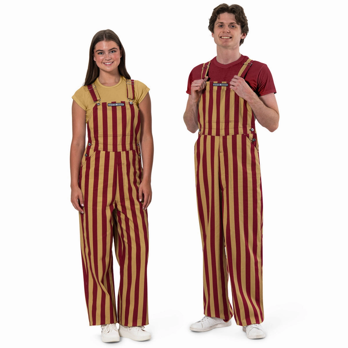 Game Bibs Men's Garnet/Gold Overalls SecureClosureSystem