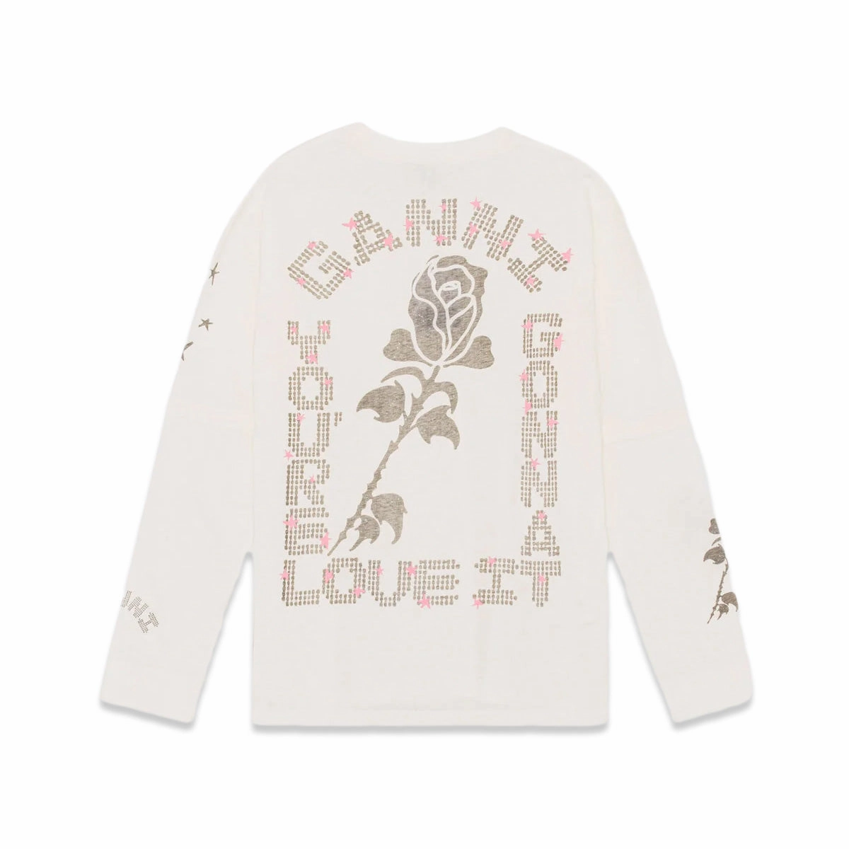 Active Urban Layer Modular Layering Compatibility Ganni Light Jersey Layered Long Sleeve T-Shirt 'Vanilla Ice' Lightweight Filling