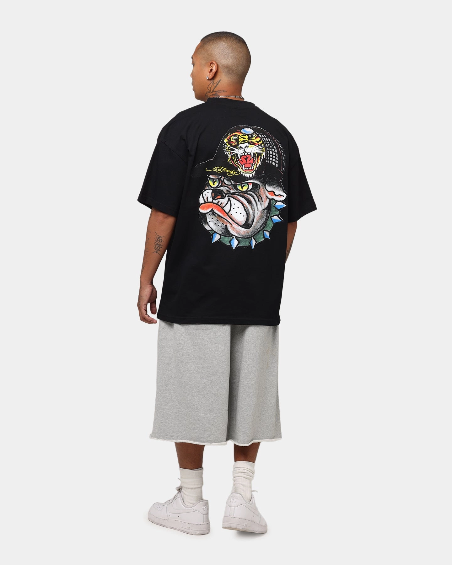 Stylish piece Ed Hardy Bulldog T-Shirt Black
