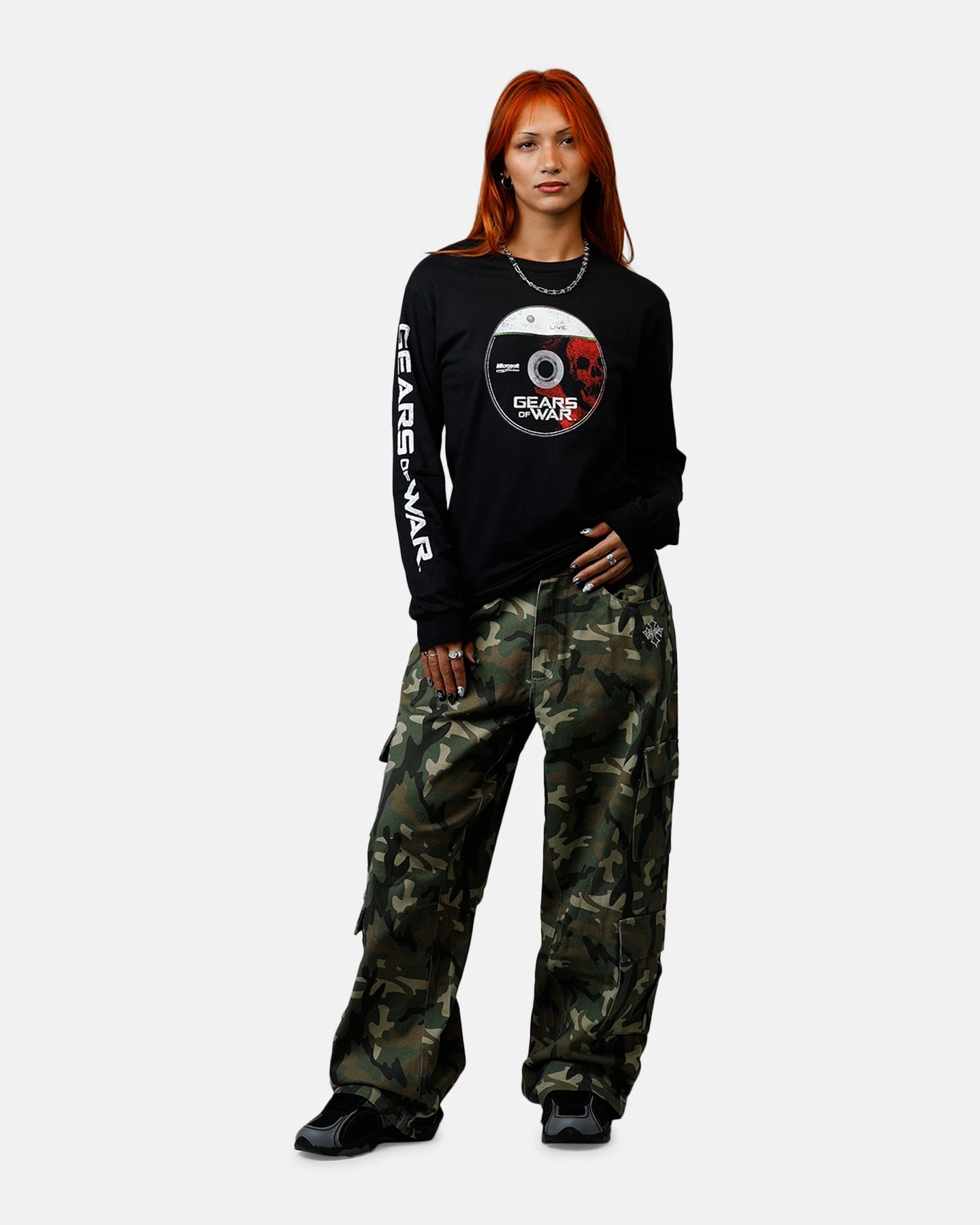 73 Studio X Gears Of War Gears Of Wear Long Sleeve T-Shirt Black harmonious