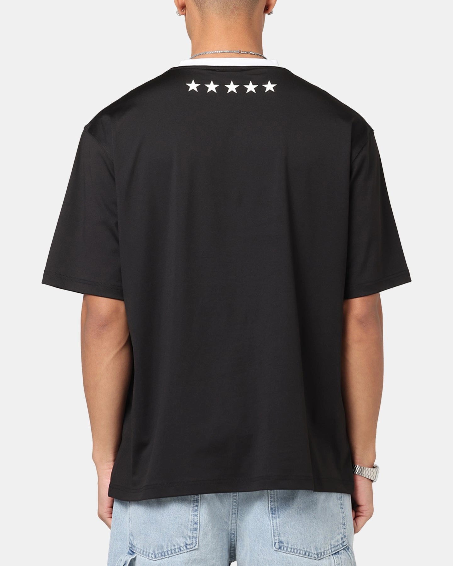 Carre Graffiti Jersey T-Shirt Black Sporty and Stylish