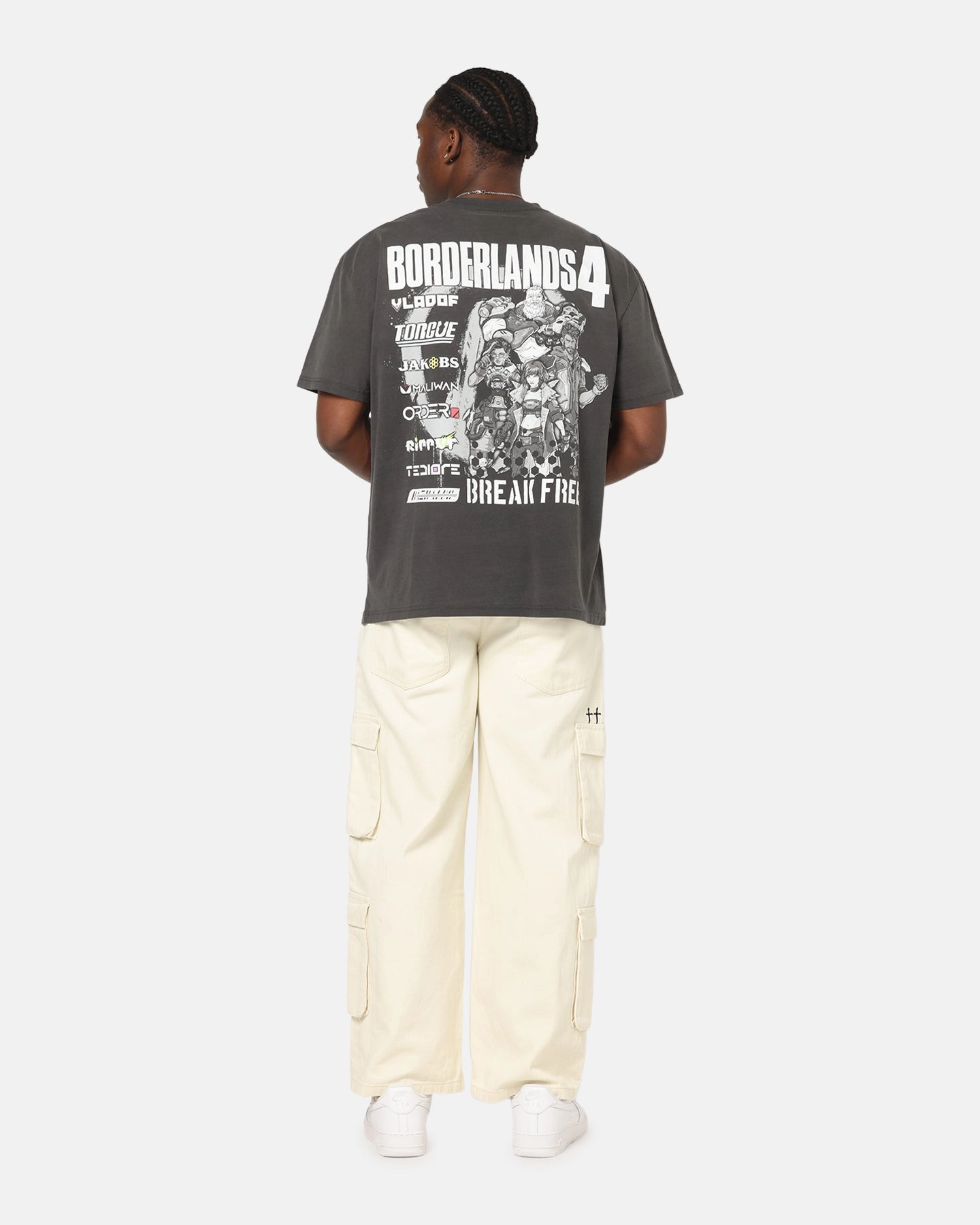 73 Studio X Borderlands 4 Break Free T-Shirt Black Wash Relaxed Comfort Versatile Apparel
