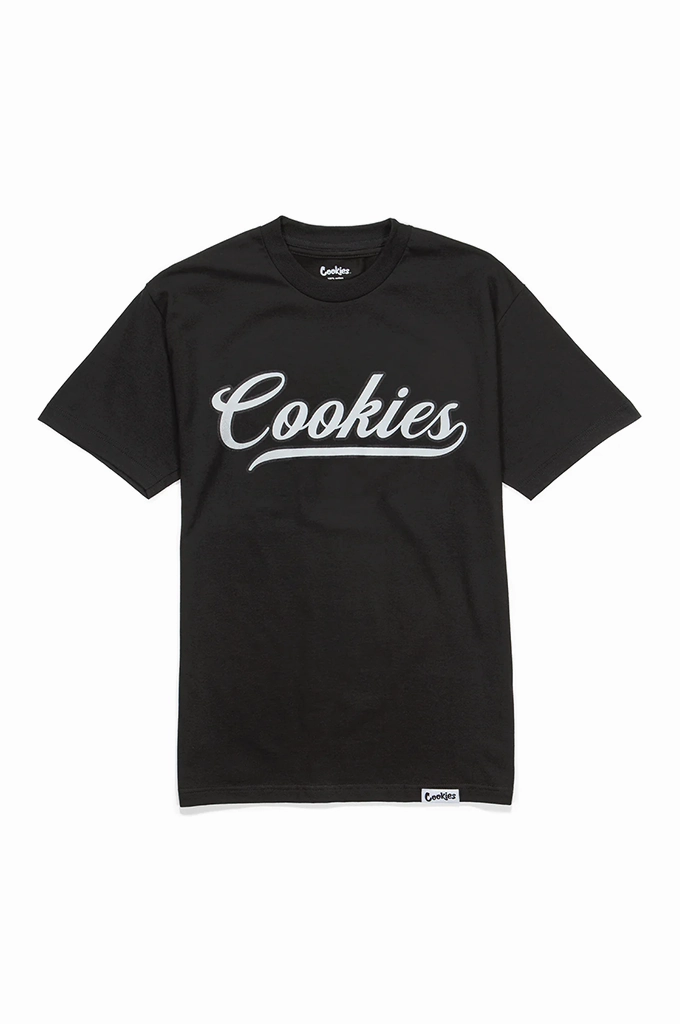 Comfortable Casual oversized but not shapeless Cookies Pack Talk Logo Tee