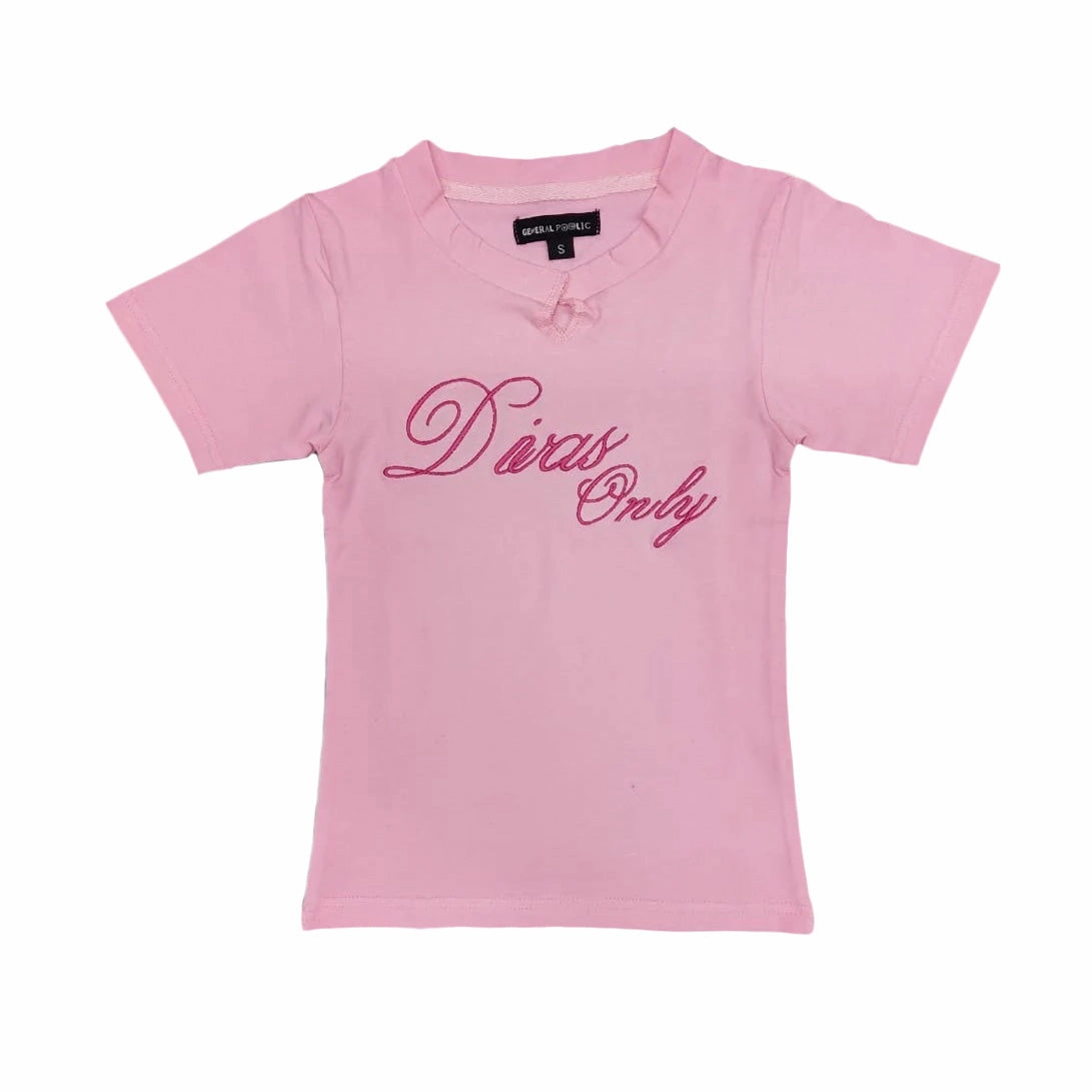 General Public Divas Only Tee 'Pink' Trendy Fashion