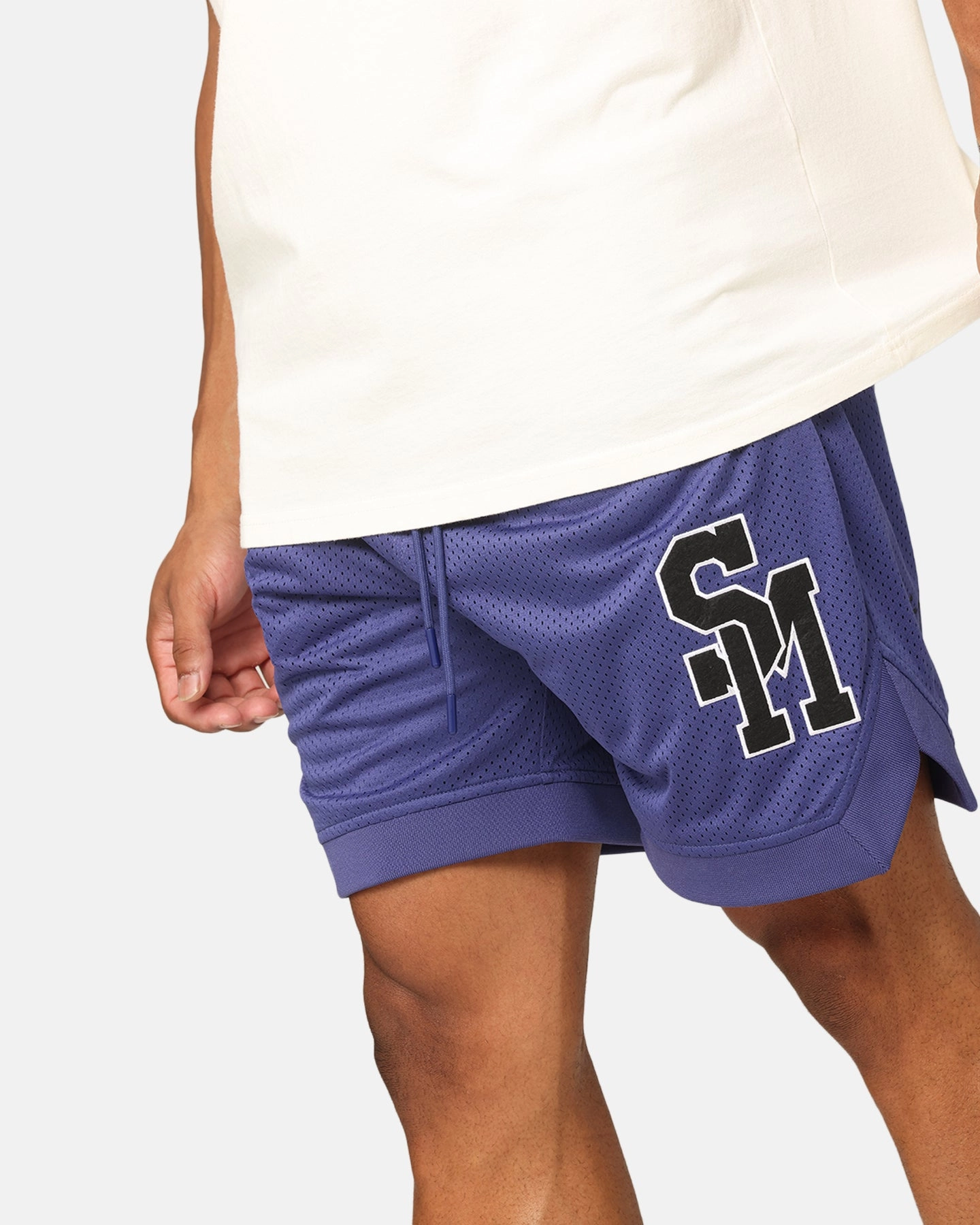Sweat Wicking Fabric Saint Morta La Rambla Basketball Shorts Purple