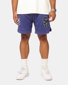 Saint Morta La Rambla Basketball Shorts Purple Double Needle Stitching Blazer