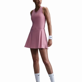 Urban Pulse Glossy Texture Nike Dri-FIT Victory Flouncy Golf Skirt Elemental Pink/White - SP25 Women