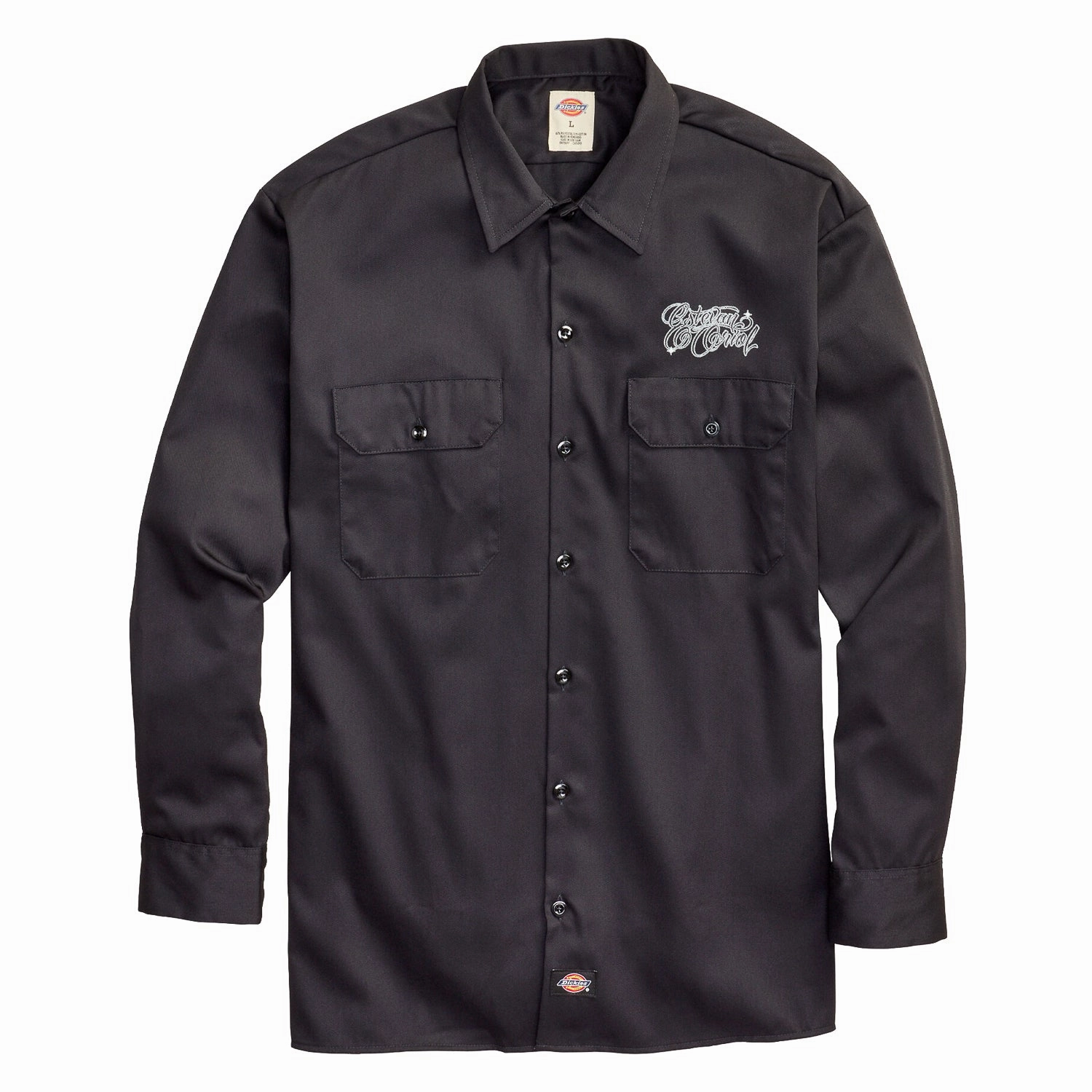 Trendy Apparel Dickies x Estevan Oriol Twill Work Shirt 'Black'