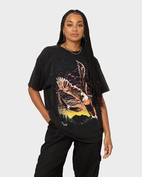 American Thrift Alaska Vintage T-Shirt Washed Black Timeless Layer Snag Resistant Surface