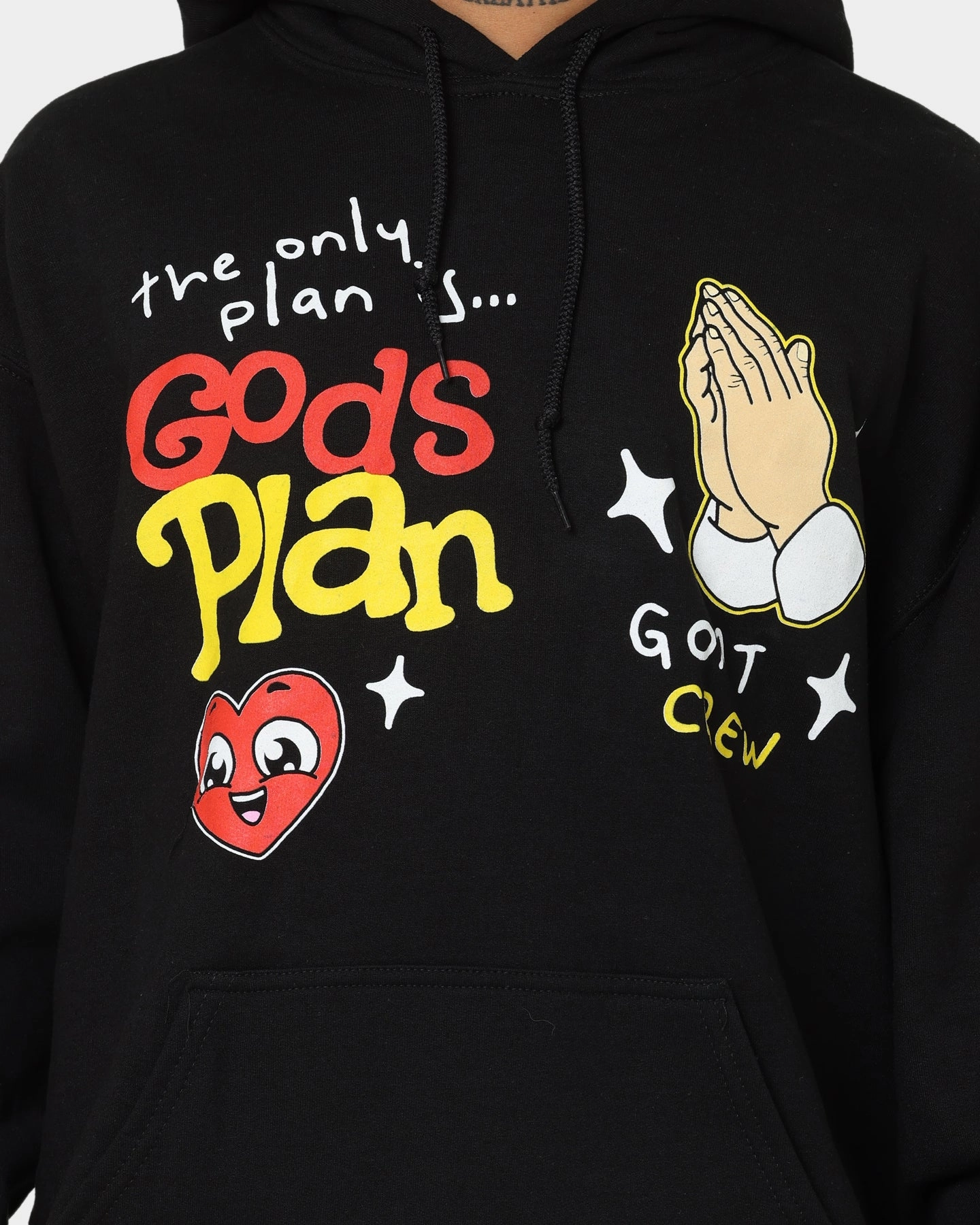 Goat Crew Godsplan Hoodie Black Heat Reflective Tech