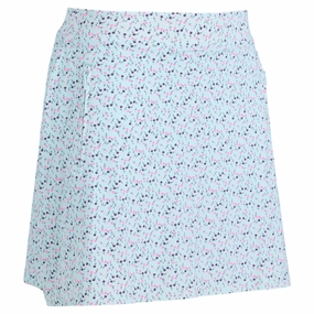 Gfore Aye Poppy Silky Tech Nylon A-Line Golf Skort Snow - SP25 Women Non Restrictive Neutral Look